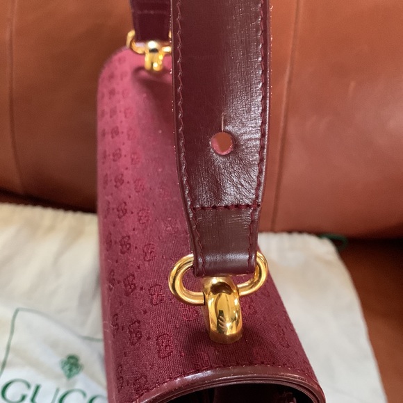 ❤️💋VALENTINES DAY SALE💋❤️ Classy Vintage GUCCI Top Handle/Adjust Shoulder Bag - Picture 15 of 17